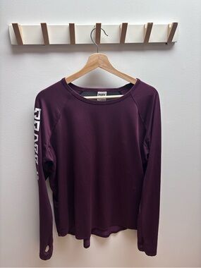 (💕 3 for $30) PINK Victoria's Secret Plum Long-Sleeve Activewear